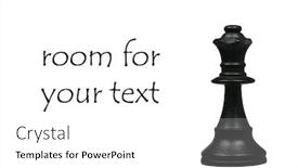  Presentation with queen chess - Cool new PPT layouts with black-queen-chess-piece backdrop and a white colored foreground