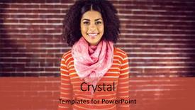  Presentation with happy smiling woman dental health - Slide set enhanced with black race - portrait of attractive young woman background and a red colored foreground