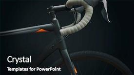  Presentation with red white grey - Slides enhanced with black race bike background and a wine colored foreground