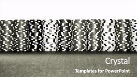  Presentation with gambling - Audience pleasing slides consisting of black red - stacks of gambling chips backdrop and a gray colored foreground