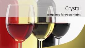  Presentation with bottling wine - Beautiful presentation featuring black red white - three colors of wine backdrop and a light gray colored foreground