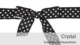  Presentation with piano black white - Cool new PPT layouts with black ribbon with dots isolated backdrop and a light gray colored foreground