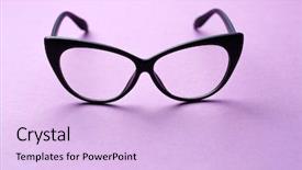  Presentation with black feminism - Cool new presentation with black-rimmed glasses with clear backdrop and a lavender colored foreground