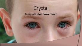  Presentation with allergy - Cool new presentation design with black rings round his eye backdrop and a coral colored foreground