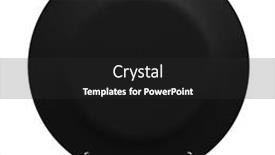  Presentation with black business - PPT theme with black-round-plate-isolated background and a dark gray colored foreground