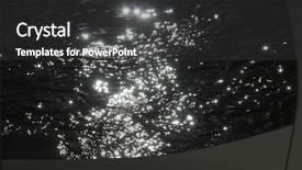  Presentation with shiny - Colorful presentation theme enhanced with black sand - shiny surface of the water backdrop and a dark gray colored foreground