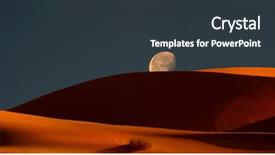  Presentation with panoramic - Amazing PPT theme having black sand - very nice panoramic image backdrop and a tawny brown colored foreground