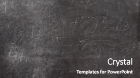  Presentation with school board - Theme featuring black school board background and a dark gray colored foreground