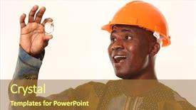  Presentation with black technology - Amazing PPT theme having black science technology - african man working in lab backdrop and a red colored foreground