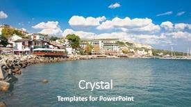  Presentation with black sea - Audience pleasing slide deck consisting of black sea coast bulgaria backdrop and a seafoam green colored foreground