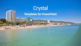  Presentation with black sea - Slide deck enhanced with black sea in bulgaria background and a teal colored foreground