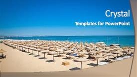  Presentation with black sea - Amazing PPT theme having black sea in bulgaria backdrop and a teal colored foreground