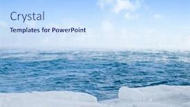  Presentation with evaporation - PPT theme consisting of black sea in january evaporation of water in very cold weather odessa ukraine background and a sky blue colored foreground