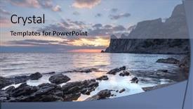  Presentation with black sea - PPT layouts enhanced with black sea landscape in crimea background and a  colored foreground