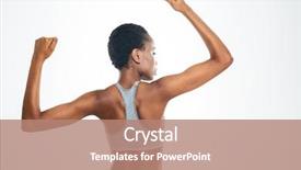  Presentation with afro - Beautiful presentation theme featuring black skin - back view portrait of afro backdrop and a coral colored foreground