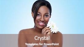  Presentation with flower beautiful lilac border - Beautiful slide set featuring black skin - charming beautiful african woman holding backdrop and a violet colored foreground