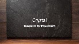  Presentation with slate - Presentation theme featuring black slate stone on wooden background and a dark gray colored foreground