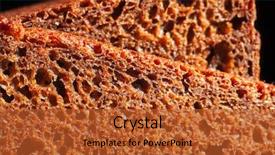  Presentation with wedding invitation black and gold - Colorful slide deck enhanced with black sliced bread close-up backdrop and a  colored foreground