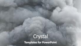  Presentation with cloud - PPT theme enhanced with black smoke cloud series - 09 background and a gray colored foreground