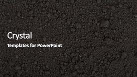  Presentation with soil texture - Cool new PPT theme with black soil texture backdrop and a dark gray colored foreground