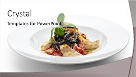  Presentation with dried tomato - Amazing theme having batarga dried salted pressed red backdrop and a white colored foreground