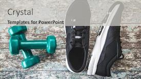  Presentation with pink green - Colorful PPT layouts enhanced with black-sport-shoes-and-green backdrop and a light gray colored foreground