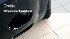  Presentation with black ceramic - Slides enhanced with black-sports-car-on-ceramic background and a tawny brown colored foreground