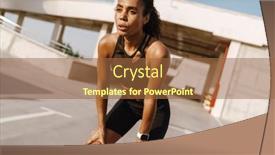  Presentation with black - Colorful presentation enhanced with black-sportswoman-resting-while-working backdrop and a  colored foreground