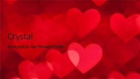  Presentation with hearts - PPT layouts with black stars - red hearts bokeh background background and a black colored foreground