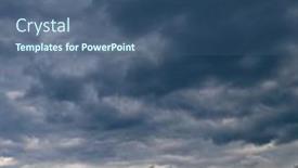  Presentation with storm clouds - Slides consisting of black-storm-clouds-and-bright background and a ocean colored foreground