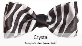  Presentation with stripe - Presentation theme consisting of black striped ribbon bow isolated background and a white colored foreground