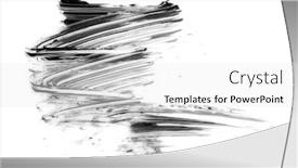  Presentation with eyelashes - Slides with black-strokes-and-texture-mascara background and a white colored foreground