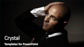  Presentation with mens fashion black - Slide set enhanced with black suit festive dresscode mens background and a black colored foreground