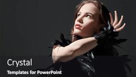  Presentation with art dance - Presentation consisting of black-swan-art-of-dance background and a black colored foreground