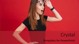  Presentation with red and black - Presentation with black t-shirt taking off background and a crimson colored foreground