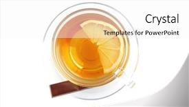  Presentation with black tea - Presentation with black tea and chocolate bar background and a white colored foreground