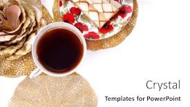  Presentation with black-tea - PPT layouts with black-tea-with-caramel-cookies background and a  colored foreground