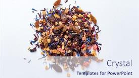  Presentation with black tea - Amazing PPT layouts having black-tea-with-fruits backdrop and a sky blue colored foreground