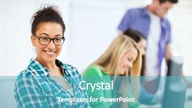  Presentation with education - PPT theme with black teens - education concept - student background and a teal colored foreground