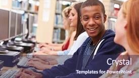  Presentation with public works students - Beautiful presentation featuring creative digital glowing bitcoin background cryptocurrency and money concept 3d rendering backdrop and a navy blue colored foreground.