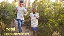  Presentation with racing diversity race ethnicity - Slide set featuring black teens - two smiling young boys racing background and a tawny brown colored foreground