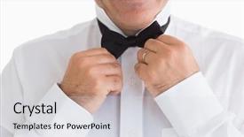  Presentation with electronic mechanic components - PPT theme consisting of black tie - portrait of confident mature mechanic background and a light gray colored foreground
