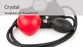  Presentation with black healing - Colorful presentation theme enhanced with black tonometer and heart backdrop and a light gray colored foreground