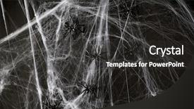  Presentation with horror - Slide deck consisting of black toy spiders on artificial background and a dark gray colored foreground
