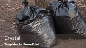  Presentation with plastic bags - Cool new slides with black-trash-plastic-bags-full backdrop and a dark gray colored foreground