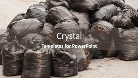  Presentation with plastic bags - Audience pleasing slide deck consisting of black-trash-plastic-bags-full backdrop and a dark gray colored foreground