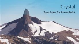  Presentation with british columbia - Slide deck with black-tusk-mountain-peak background and a light blue colored foreground