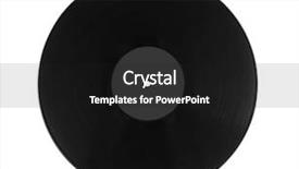  Presentation with black history - Audience pleasing PPT theme consisting of black vinyl record isolated backdrop and a  colored foreground