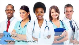  Presentation with hepatitis c virus hcv medical - Presentation consisting of black virus - group of medical doctors background and a cool aqua colored foreground