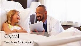  Presentation with doctor black children - Amazing presentation theme having black white children - doctor talking to child patient backdrop and a lemonade colored foreground